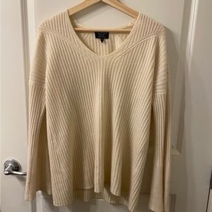 Rag & Bone Ribbed Cashmere V-neck Sweater